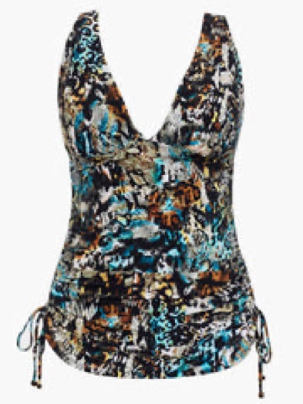 NWT Magicsuit Dani Tankini Top in Posh Mosh size 12 bathing suit leopard - Picture 9 of 9
